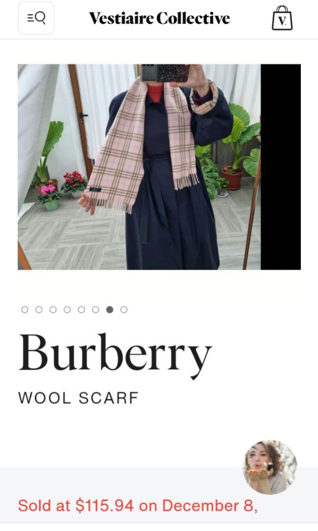 Burberry hotsell scarf vestiaire