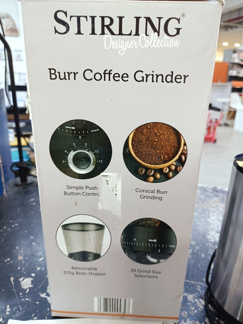 burr coffee grinder 220v stirling, TV & Home Appliances, Kitchen