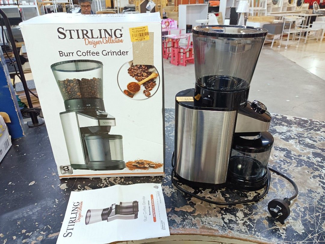 burr coffee grinder 220v stirling, TV & Home Appliances, Kitchen