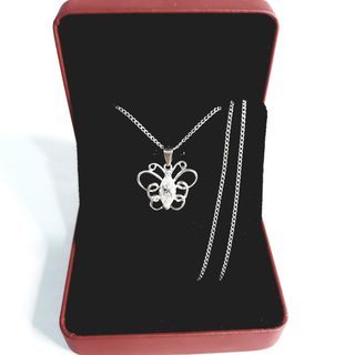 BUTTERFLY SILVER NECKLACE (B39)