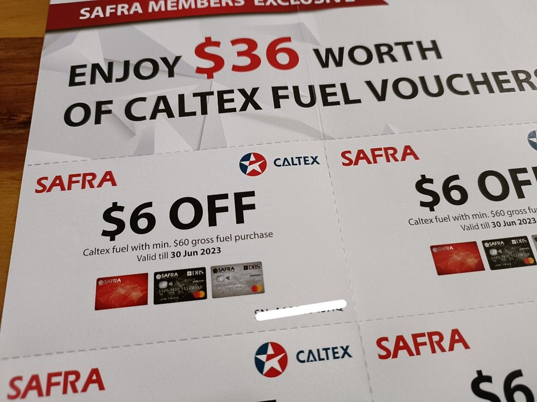 Caltex Fuel Vouchers (Exp 30 Jun 2023), Tickets & Vouchers, Vouchers on