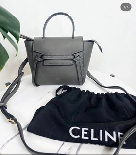 Celine Pico Belt Bag Grey, 名牌, 手袋及銀包- Carousell