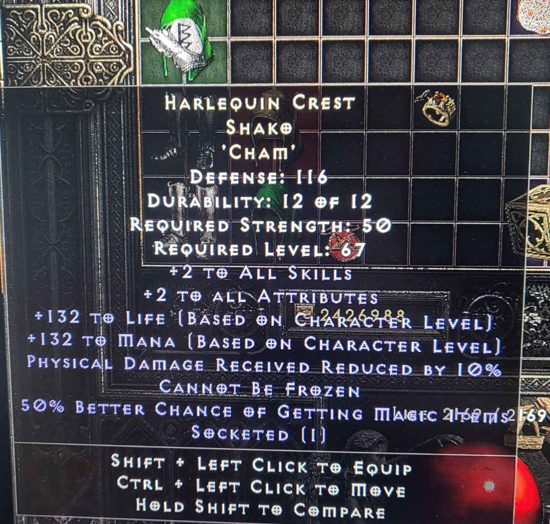 Cham Shako (NonLadder) Diablo 2 Resurrected (Desktop version) D2R