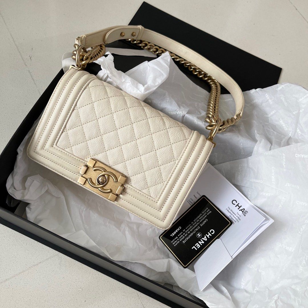 Chanel boy Small cream Limited