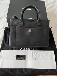 Chanel Shoulder Bag Neo Executive Small Black 2Way Hand Bag Black