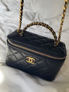 Chanel Camellia Vanity Case Bag BN - Vintage Lux