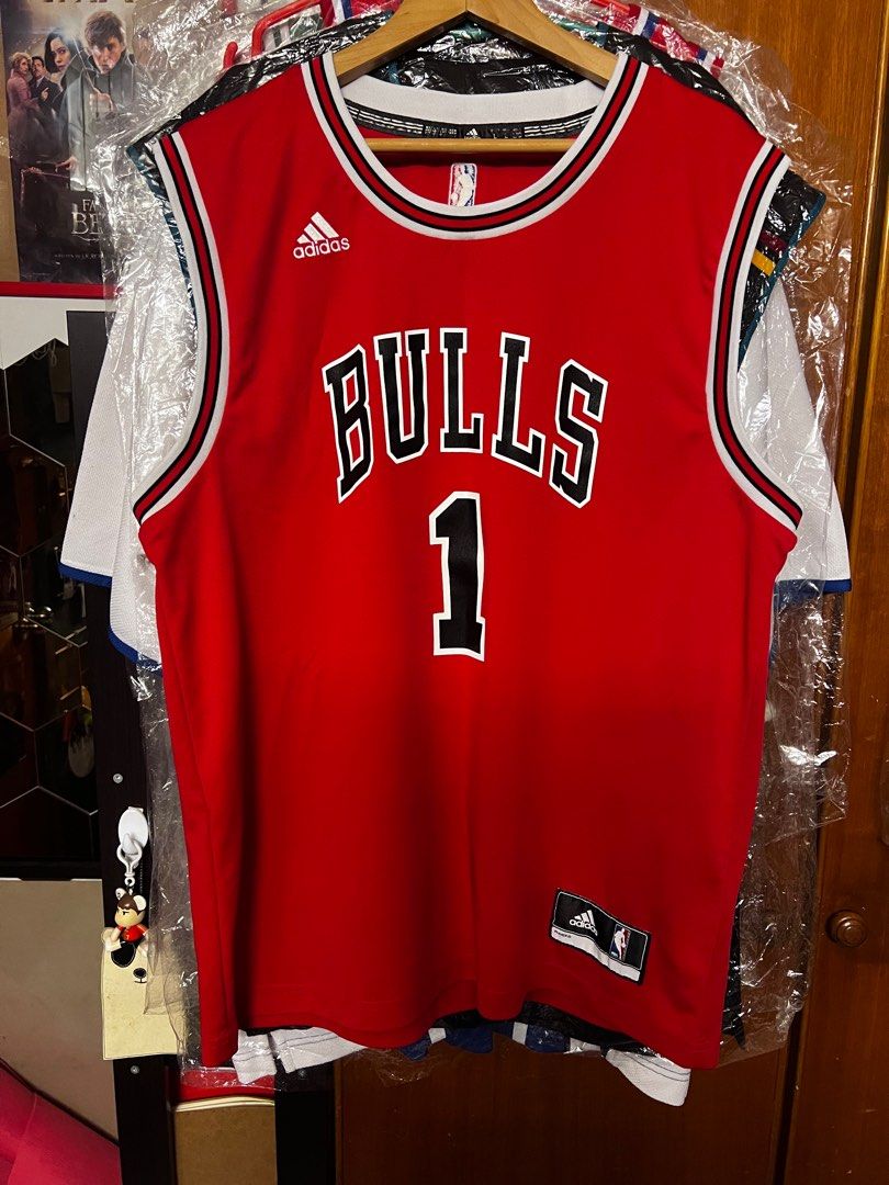 NBA Basketball Chicago Bulls Derrick Rose 1 Sewn Jersey XL 52 