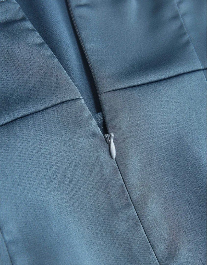 halter prom dress with slit Faviana Satin Halter Prom Dress E11214 Sage / 0