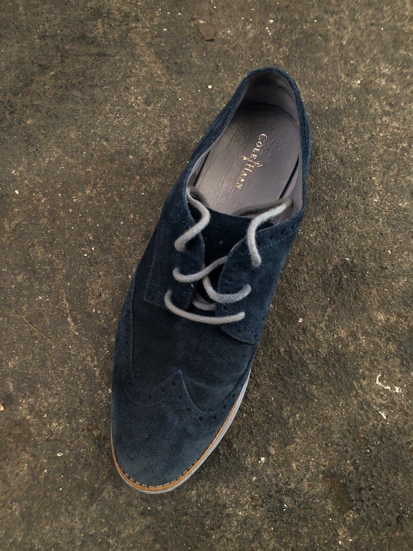 Cole haan mens shop blue suede shoes