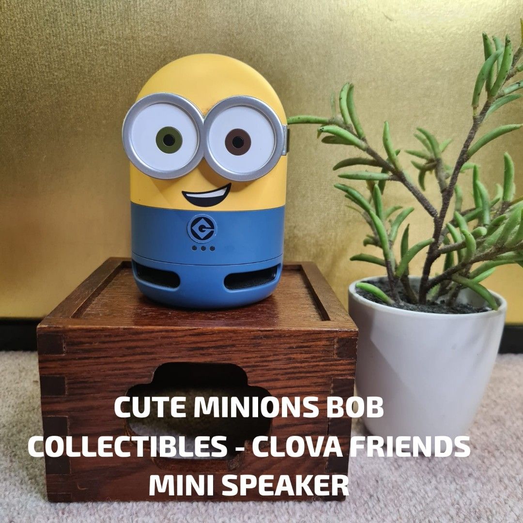 Cute Minions Bob Collectibles - Clova Friends Mini Speaker, Audio,  Soundbars, Speakers & Amplifiers On Carousell