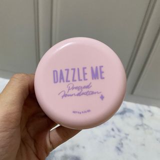 Dazzle me pressed foundation shade natural feeling 02 bb cream cc tinted moisturizer cushion Second seken preloved skincare haircare obral murah clearance sale cuci gudang