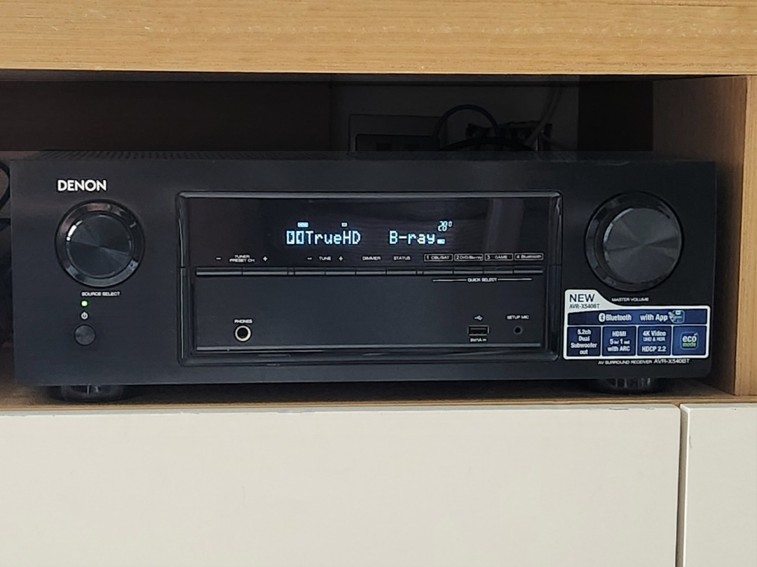 Denon AV amp receiver AVRX540BT not Yamaha Pioneer Onkyo Sony Marantz