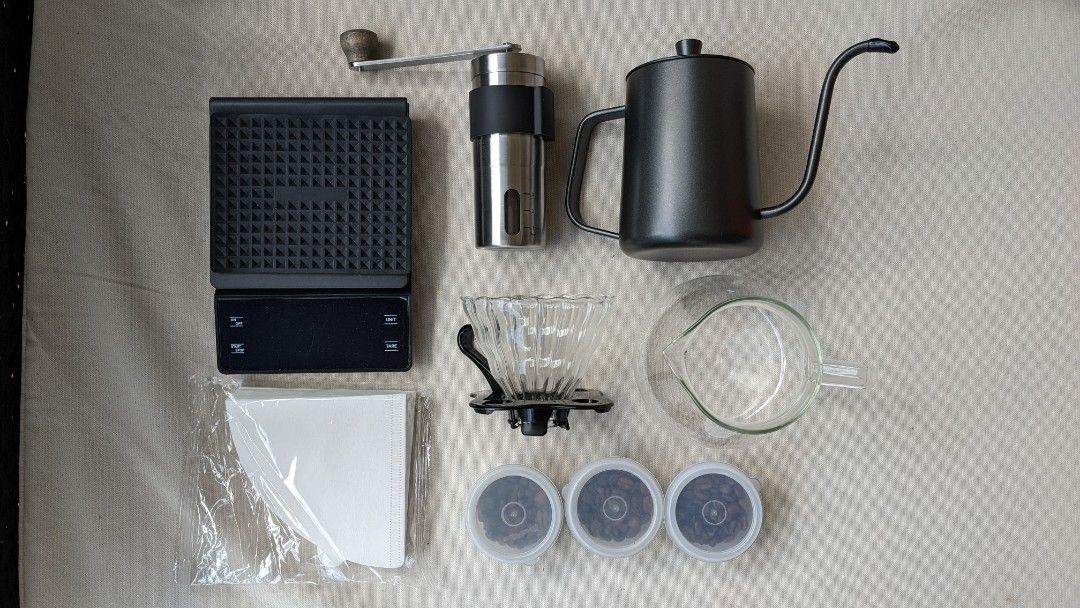 Coffee Maker Glass Hand Drip Coffee Brewer Set With Permanent Filter (200ml) | FR