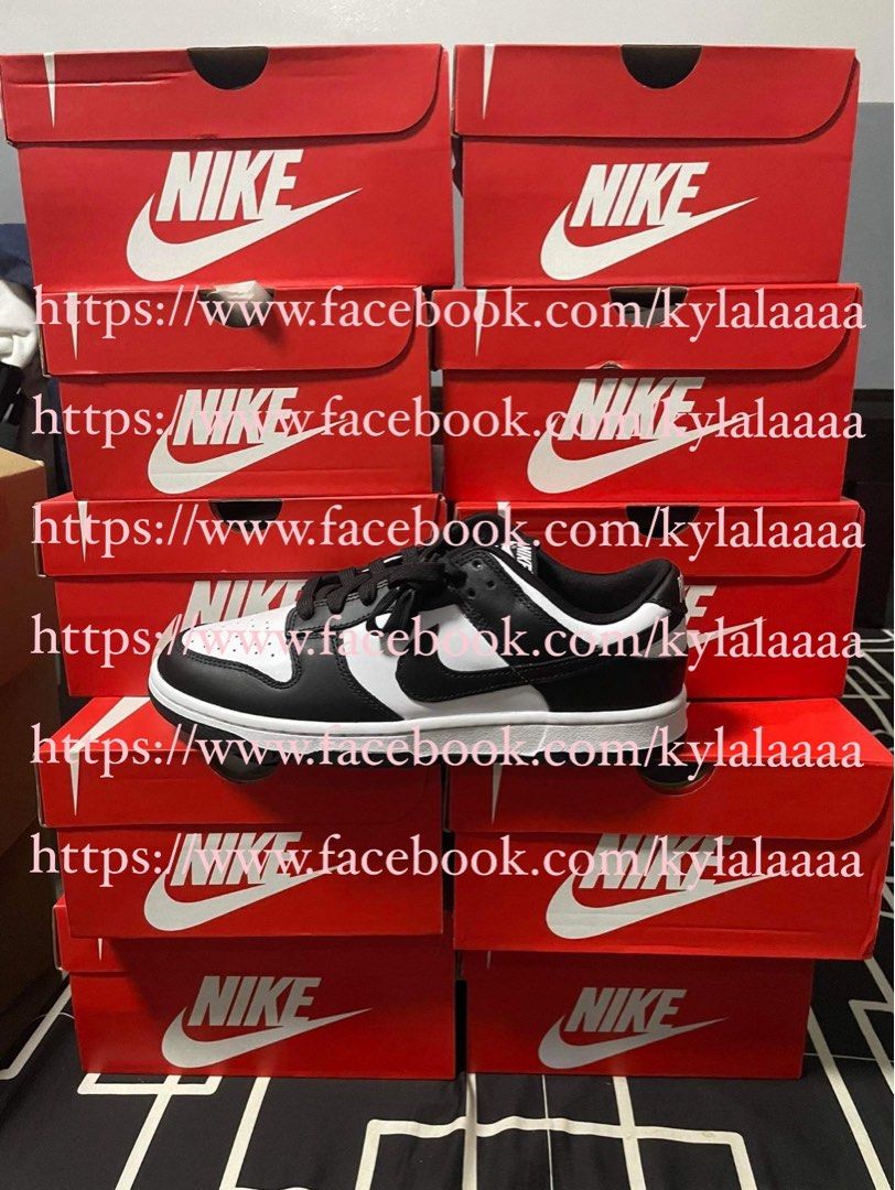 dunk low black white panda