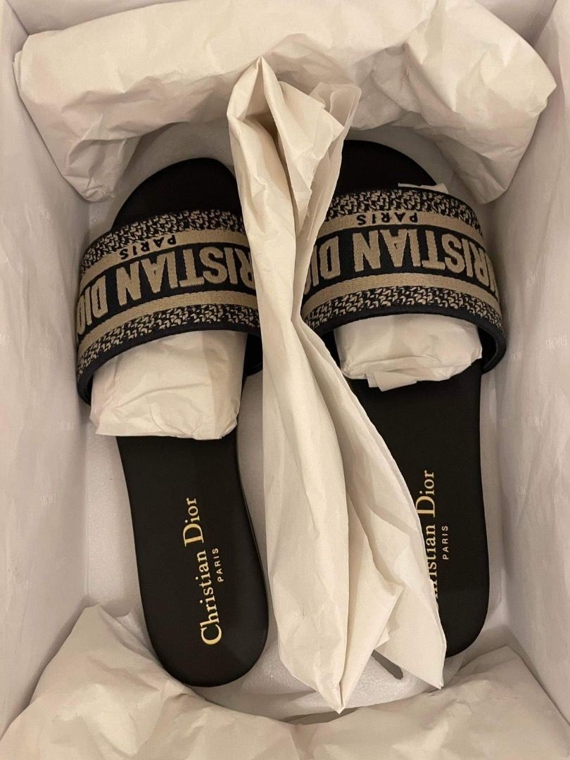 dway slide blue cotton embroidery