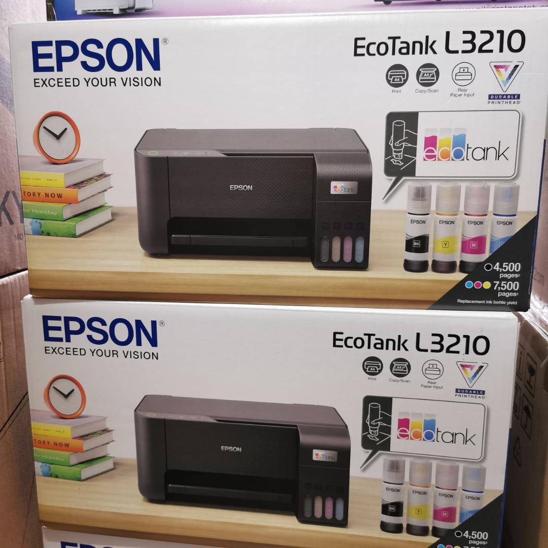 Epson EcoTank L3210 A4 AllinOne Ink Tank Printer, Computers & Tech, Printers, Scanners