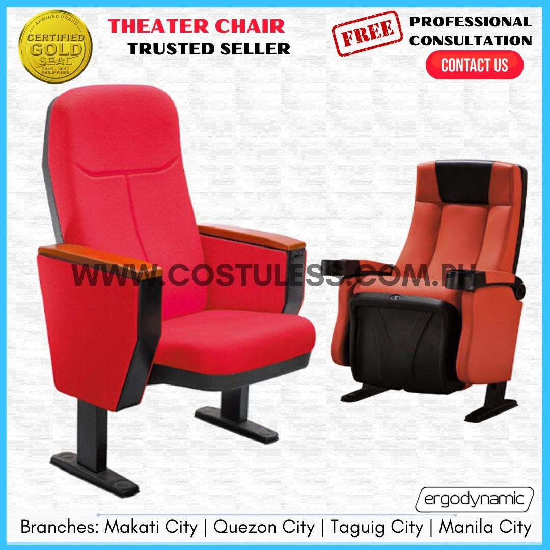Ergodynamic Theater Chair, Movie Chair, Auditorium Chair, Cinema Chair