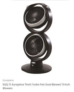 EuropAce 7 inch Turbo Dual Stand Fan / Twin Fan / Standing Fan