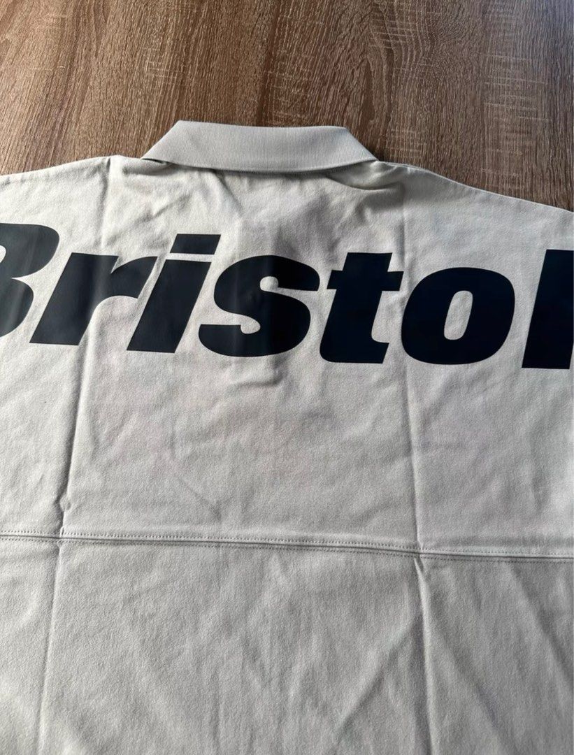 F.C.Real Bristol BIG LOGO WIDE POLO, 男裝, 上身及套裝, T-shirt