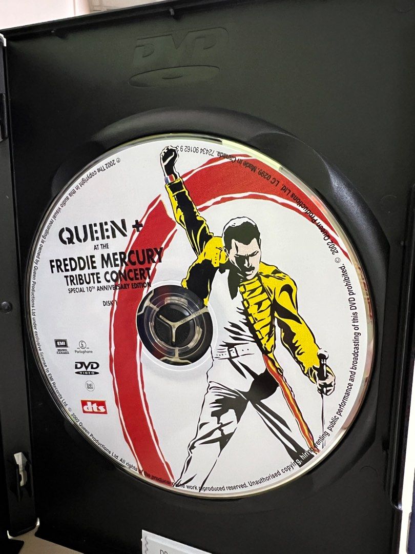 Freddie Mercury Tribute Concert DVD, Hobbies & Toys, Music & Media
