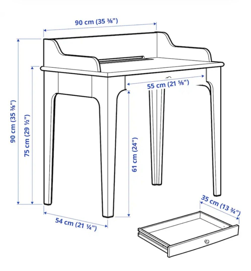 FREE IKEA Lommarp Desk, Furniture & Home Living, Furniture, Tables