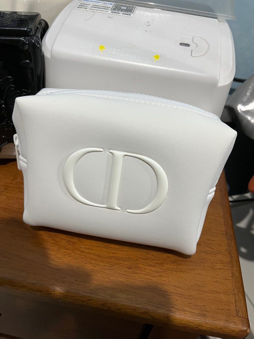 Dior makeup store bag white