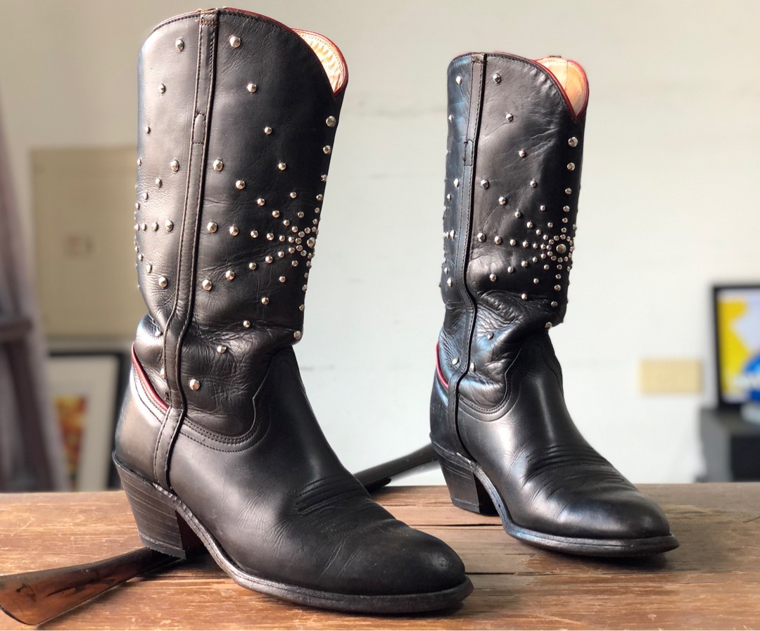 Frye studded 2025 cowboy boots