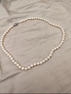 Genuine Pearl Necklace Choker 50cm  7-8mm