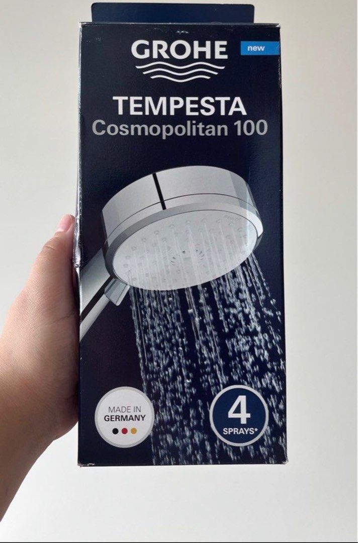 GROHE New Tempesta Cosmopolitan 100 Shower Head, Furniture & Home