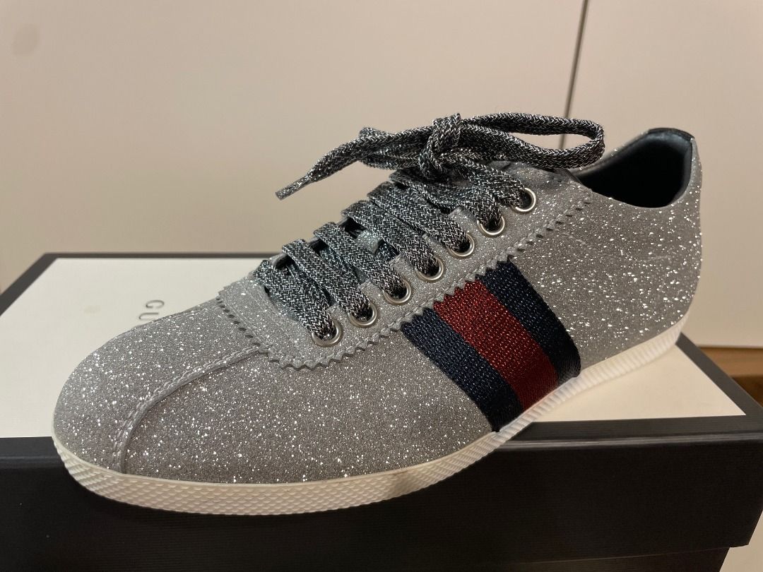 Gucci ace hot sale glitter trainers