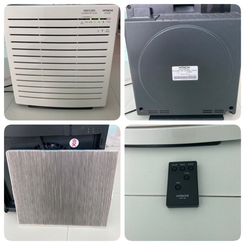 Hitachi Air Purifier EP A3000, TV & Home Appliances, Air Purifiers & Dehumidifiers on Carousell