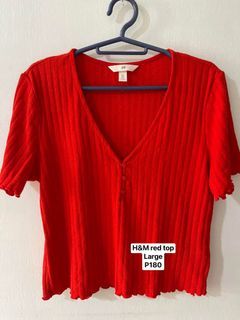 H&M red top