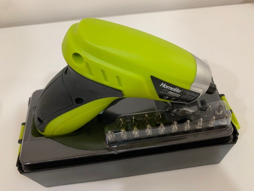 Homelite Electric Screwdriver Set Furniture Home Living Home Improvement Organization Home Improvement Tools Accessories on Carousell