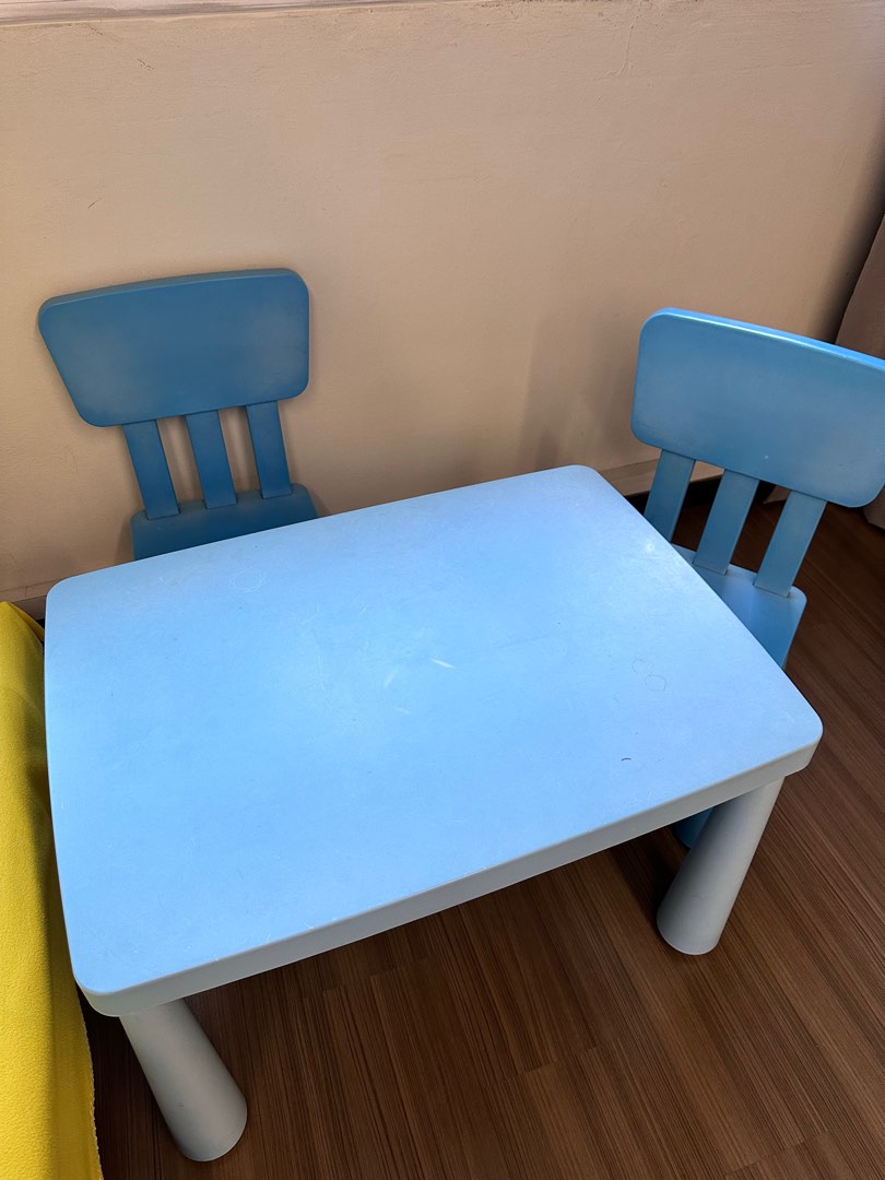 IKEA children table with 2 chairs, Babies & Kids, Baby Nursery & Kids