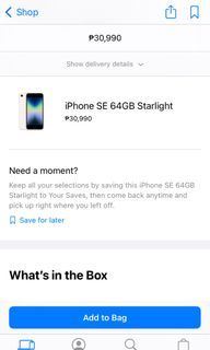 Iphone SE (3rd gen 2022) 64gb starlight