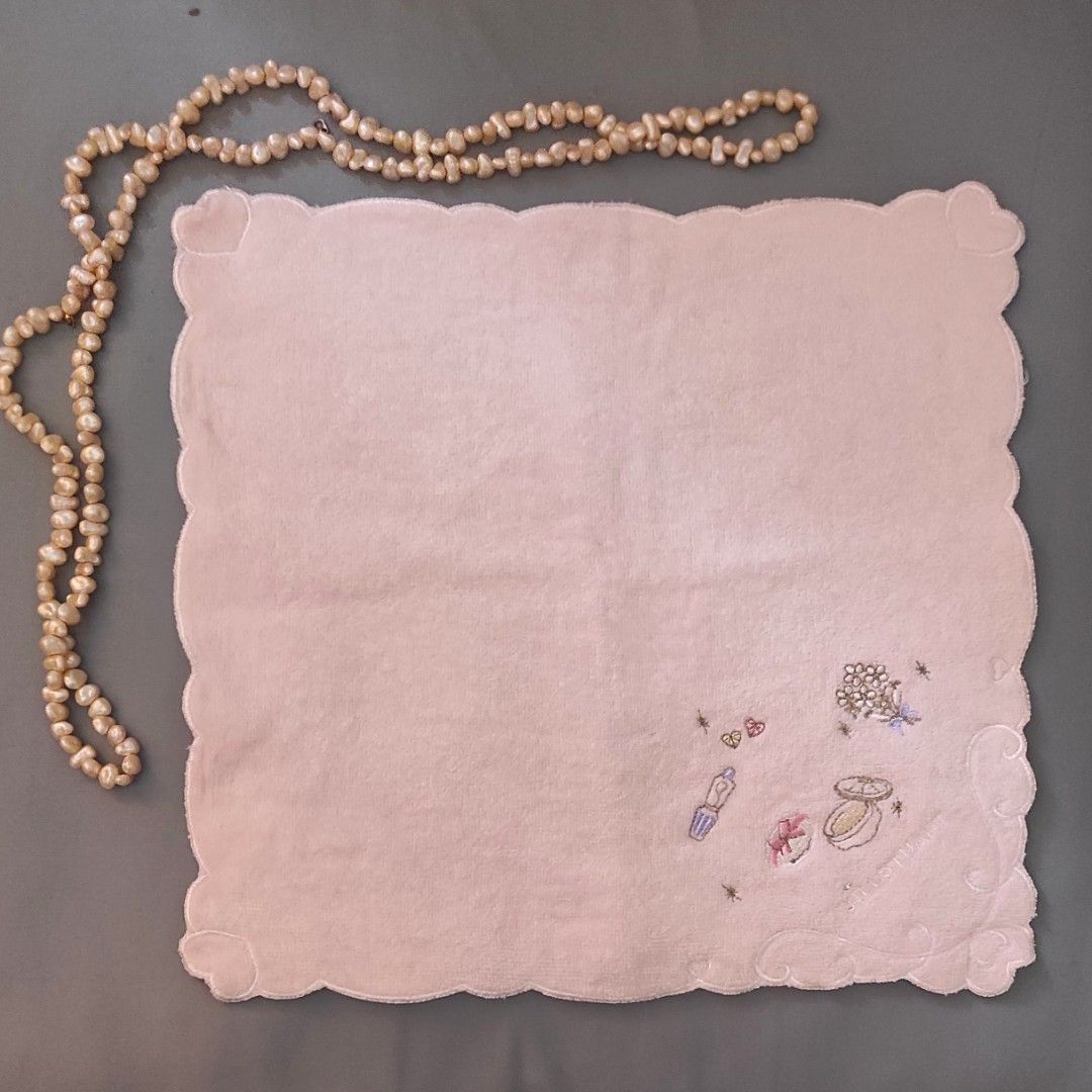 Jill Stuart face towel (Category: Bath) located in Manila. Submitted by the_simple_things (Listing ID 1228630807, Image 1). Description: Authentic Jill Stuart face towel Japan-sourced Like new condition very nice in actual embroidered details dainty pink.