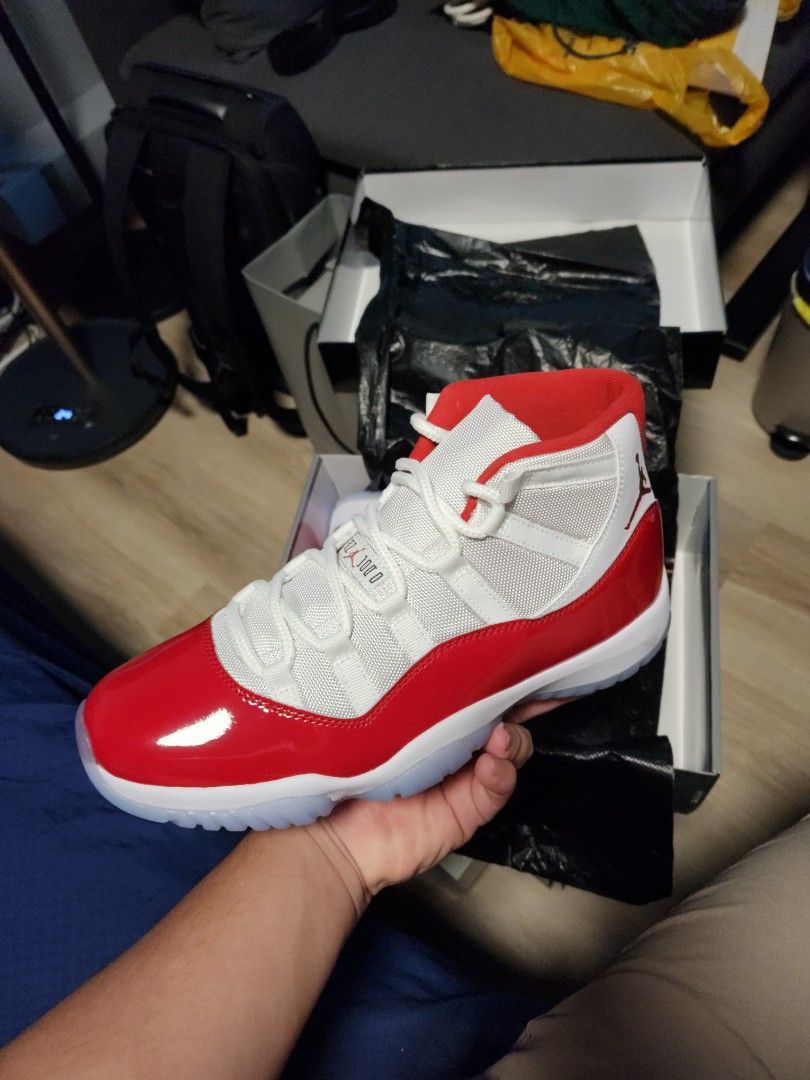 Jordan 11 Cherry Red, Men's Fashion, Footwear, Sneakers on Carousell