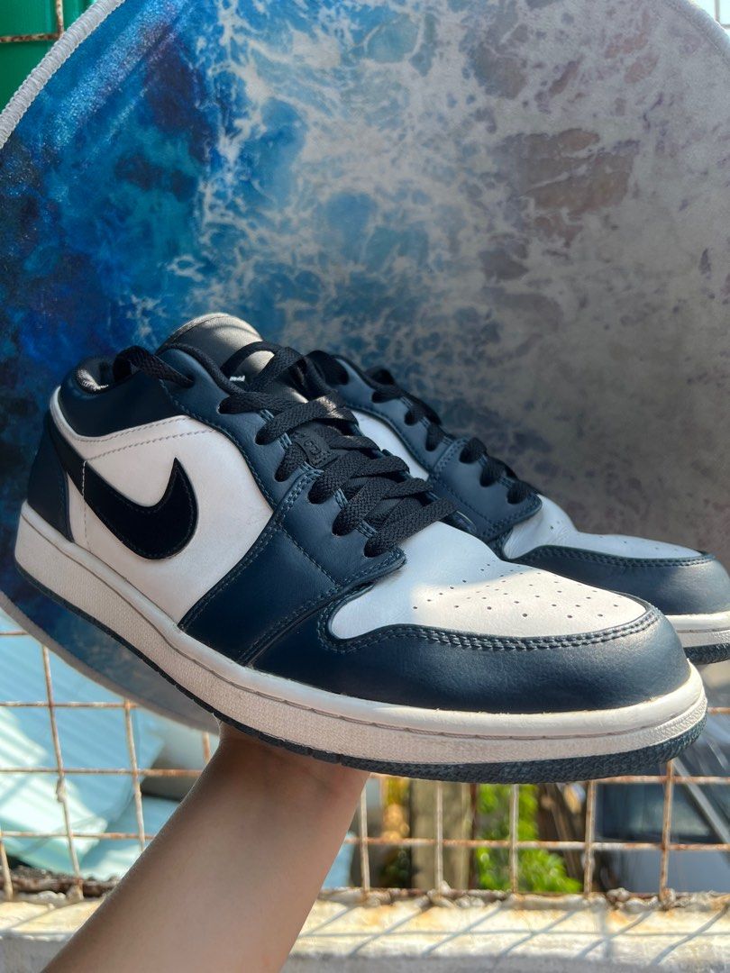Blue jordans store low top