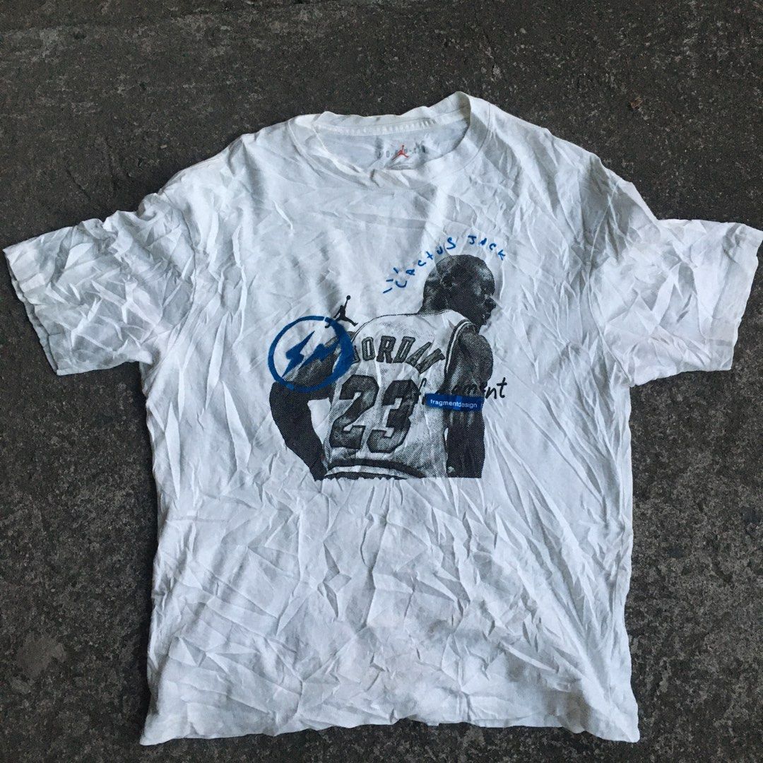 Jordan Fragment Cactus Jack shirt, Men's Fashion, Tops & Sets, Tshirts &  Polo Shirts on Carousell