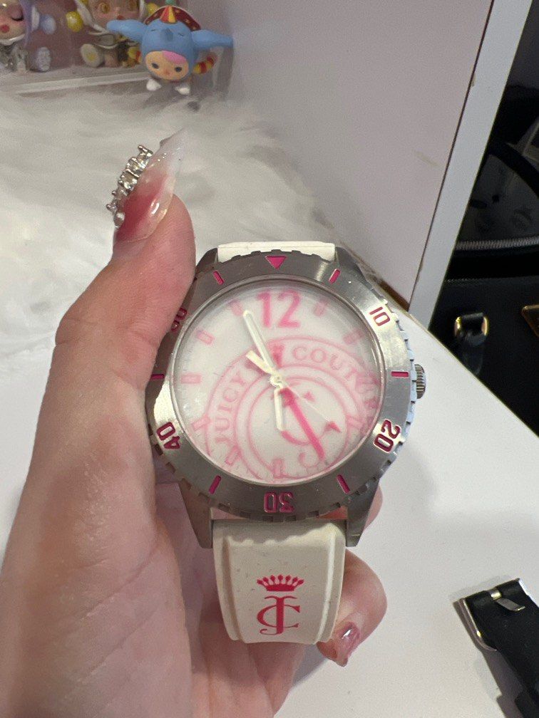 Juicy Couture Black Plastic Dress Watch