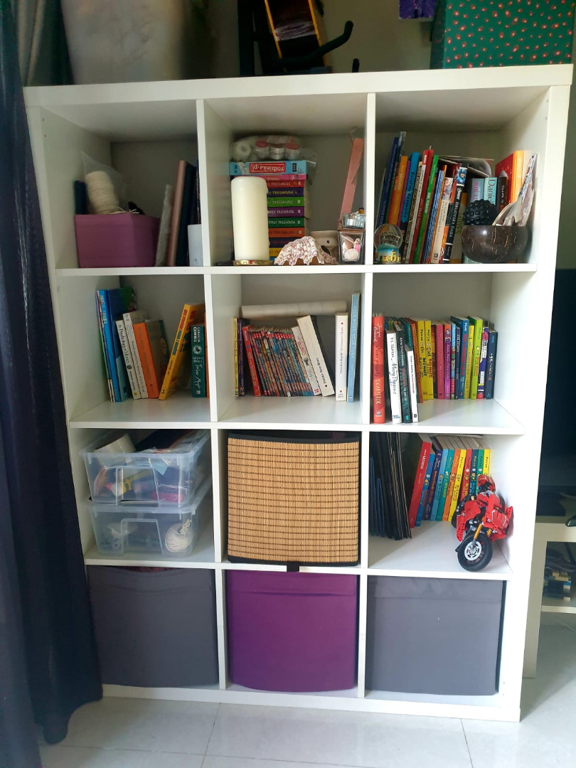 KALLAX Shelving unit, white, 112x147 cm, Furniture & Home Living