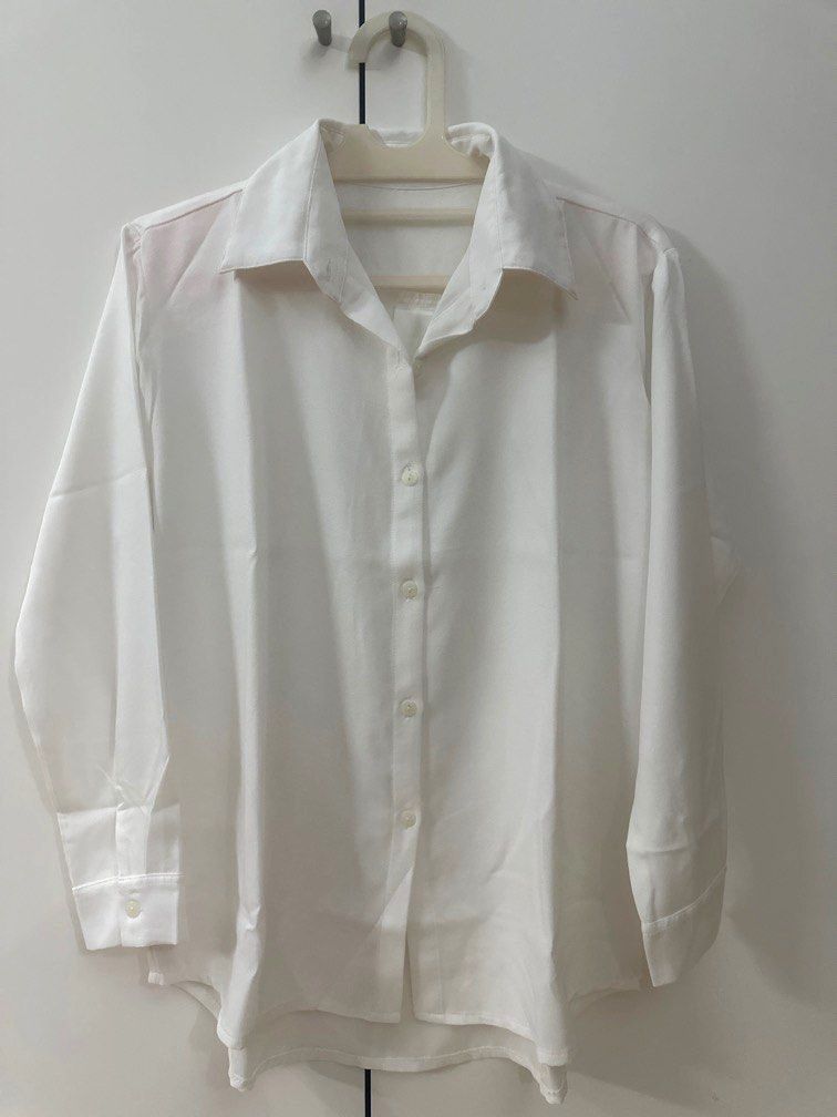 Kemeja Lengan Panjang Atiya Green Offwhite