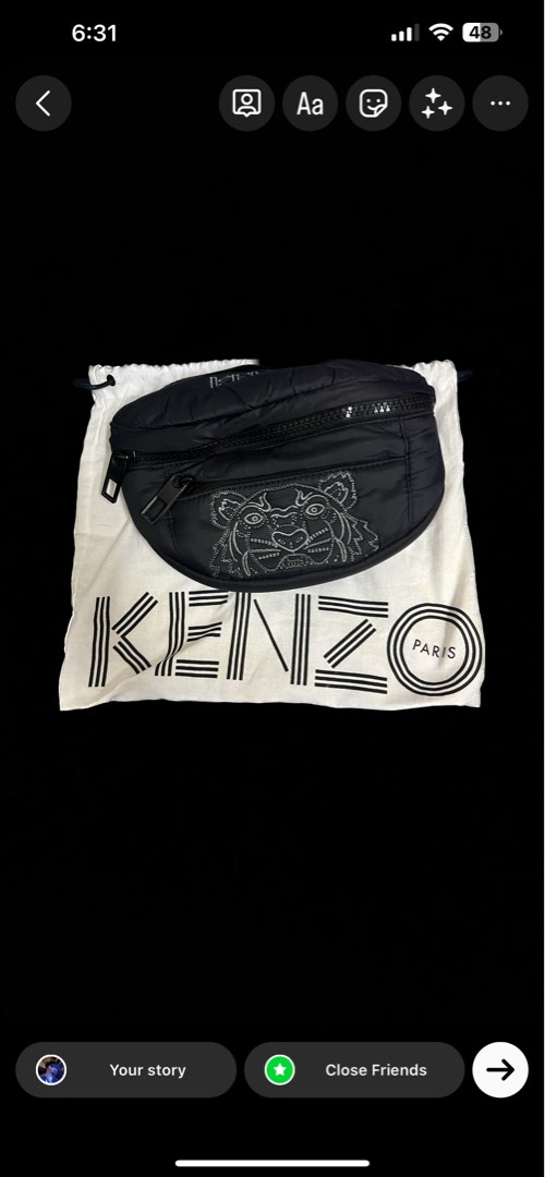 Kenzo Bum bag / Waist bag, Men's Fashion, Bags, Belt bags, Clutches and