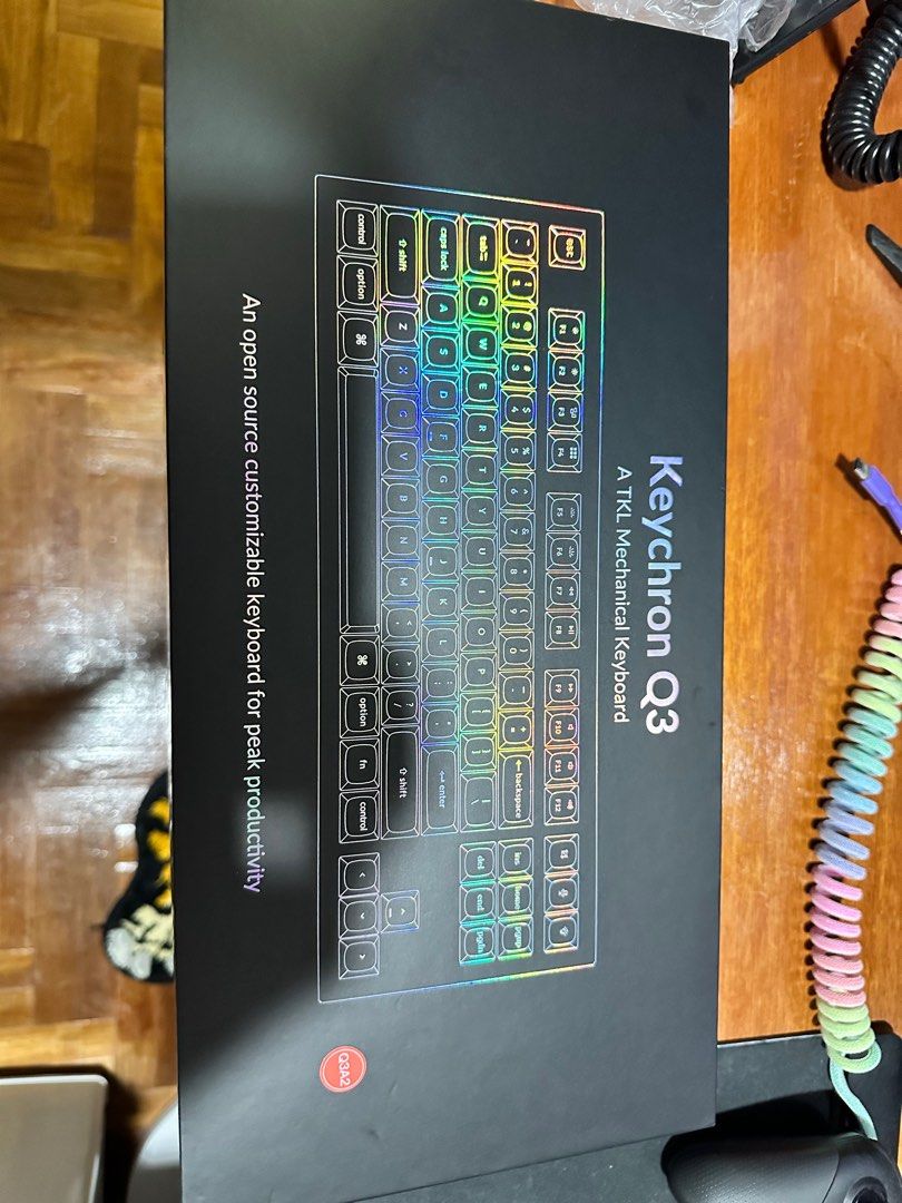 Keychron Q3 with keycaps, Computers & Tech, Parts & Accessories