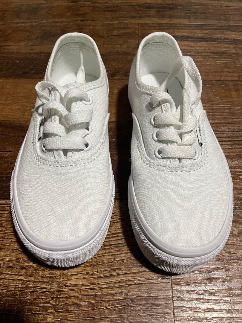 White youth vans hotsell