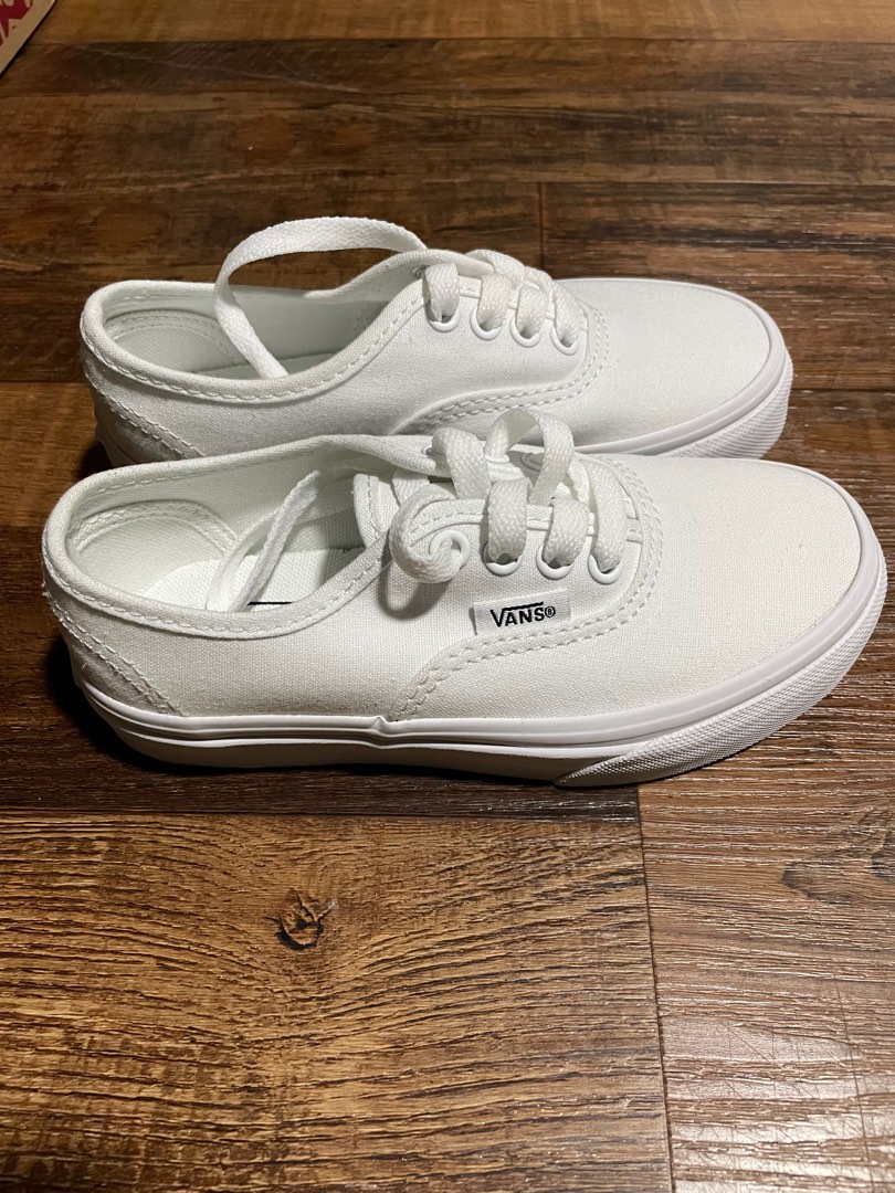 Kids Youth Vans Authentic True White Babies Kids Babies Kids Fashion on Carousell