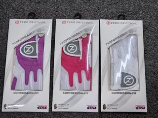 Ladies Zero Friction Performance Compression Fit Golf Gloves