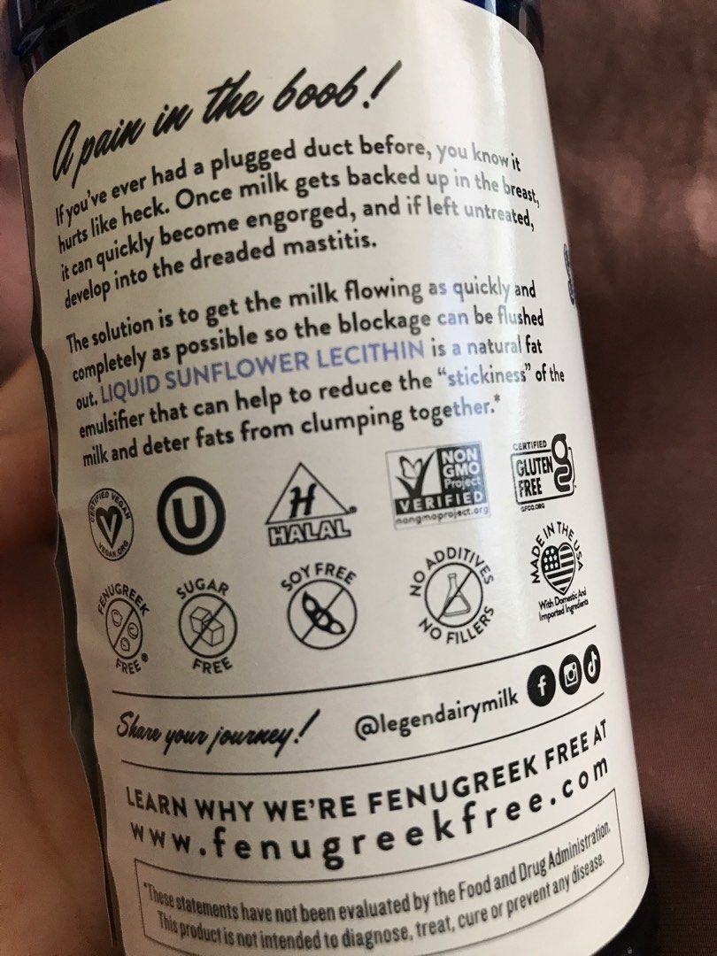 Legendairy Milk Sunflower Lecithin (Halal), Babies & Kids, Nursing