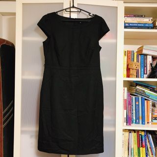 Little Black Work Dress UK12 Size 38