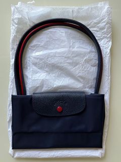 Longchamp Club Medium Long Handle Blue Bag